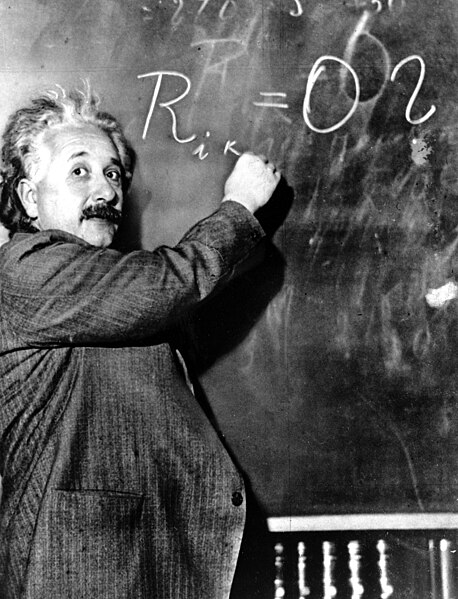 Albert Einstein, Pasadena, 1931 (Associated Press via Wikimedia Commons)